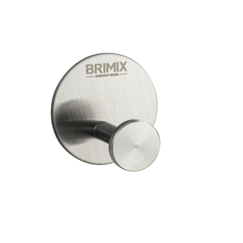 Крючок одинарный высокопрочный Brimix 548 (самоклейка без сверления)